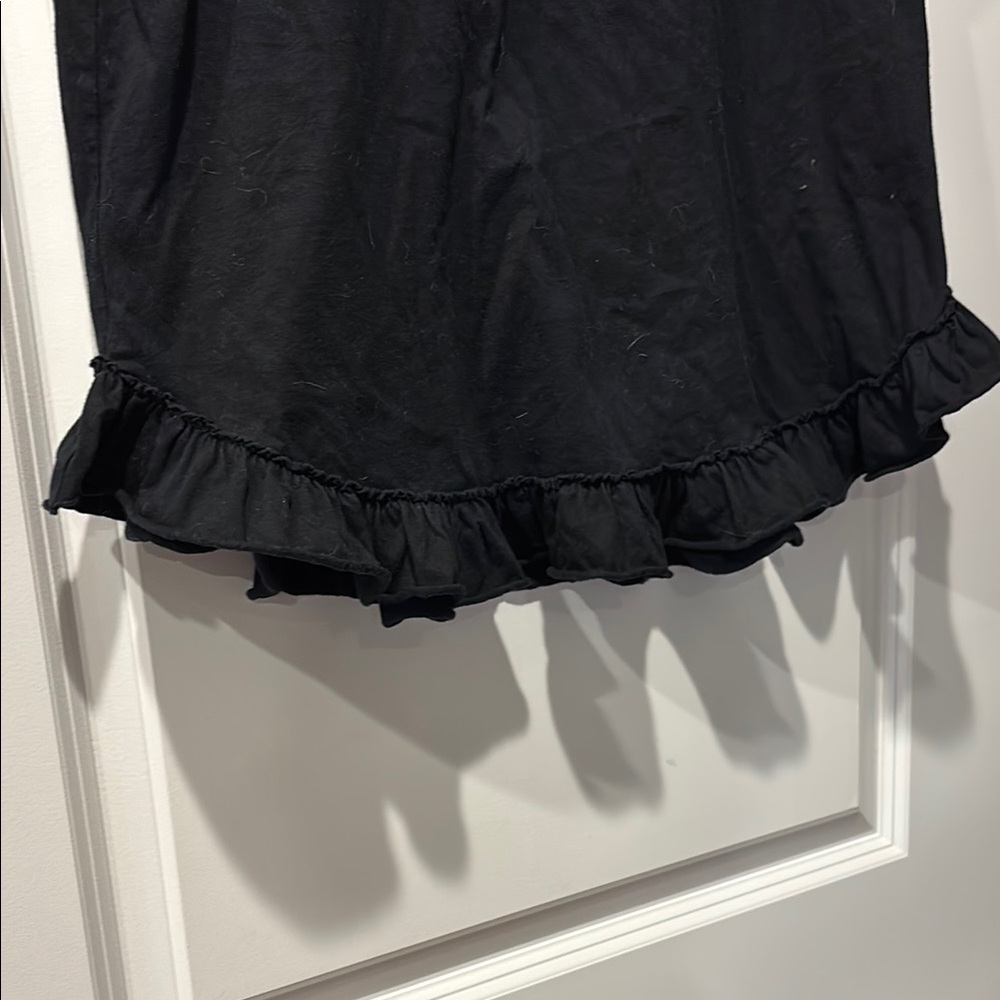 Banana Republic Black Ruffle Hem Women's t shirt - Picture 2 of 5